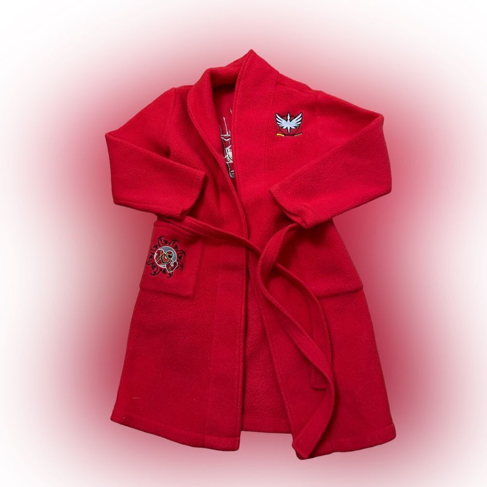 Y2K Disney Shopping Kids Power Rangers Fleece Robe